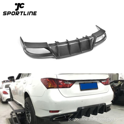 Carbon Fiber Rear Bumper Lip Spoiler for Lexus GS350 F-Sport 2013-2015